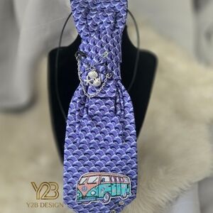 Blue Patterned Men's Tie